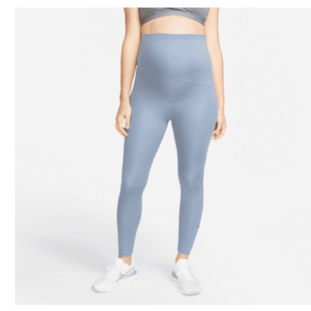 Nike Light Blue Maternity Leggings
